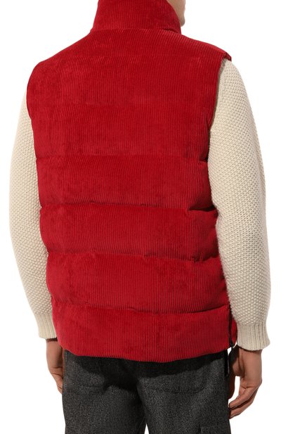 Утепленный жилет из вельвета KITON, арт. UGK078K0234F, фото 4