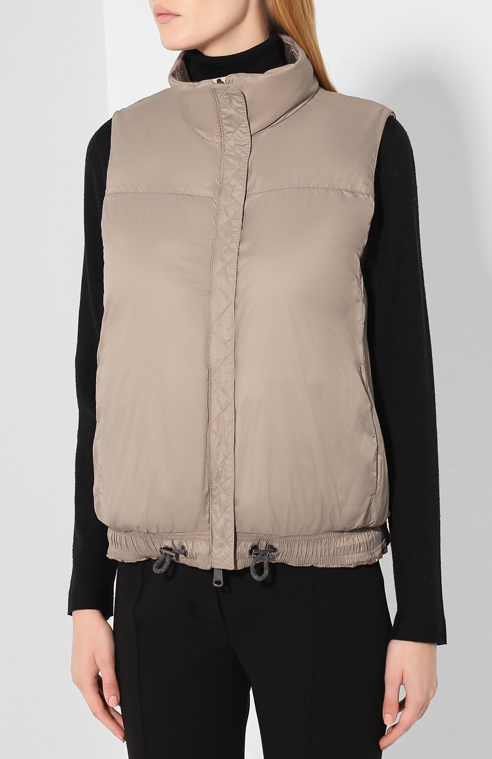 Кожаный жилет BRUNELLO CUCINELLI, арт. MPMAY8923, фото 6