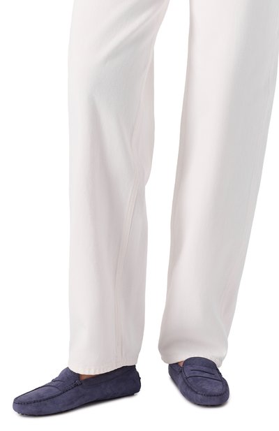 Замшевые мокасины gommino TOD’S синего цвета по цене 69700 руб., арт. XXW00G00010/RE0, фото 3 Замшевые мокасины gommino TOD’S, арт. XXW00G00010/RE0, фото 3