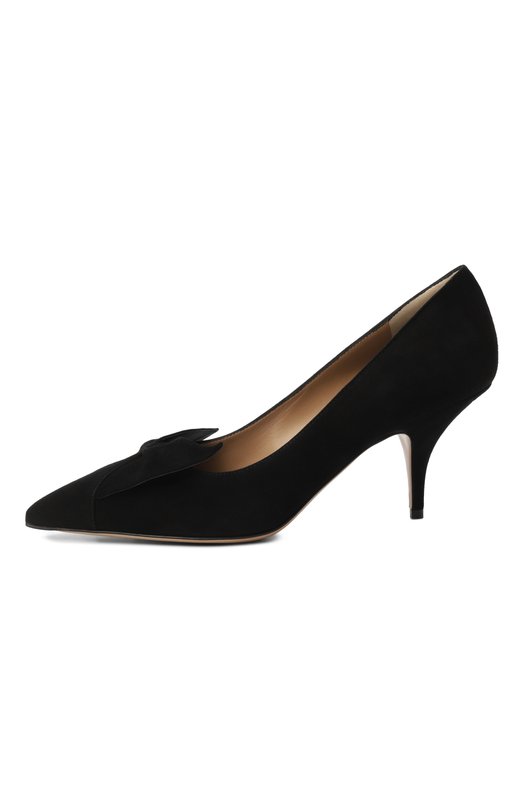 Замшевые туфли Bow Ferragamo 01K026/785007 Чёрный  01K026/785007 Фото 4