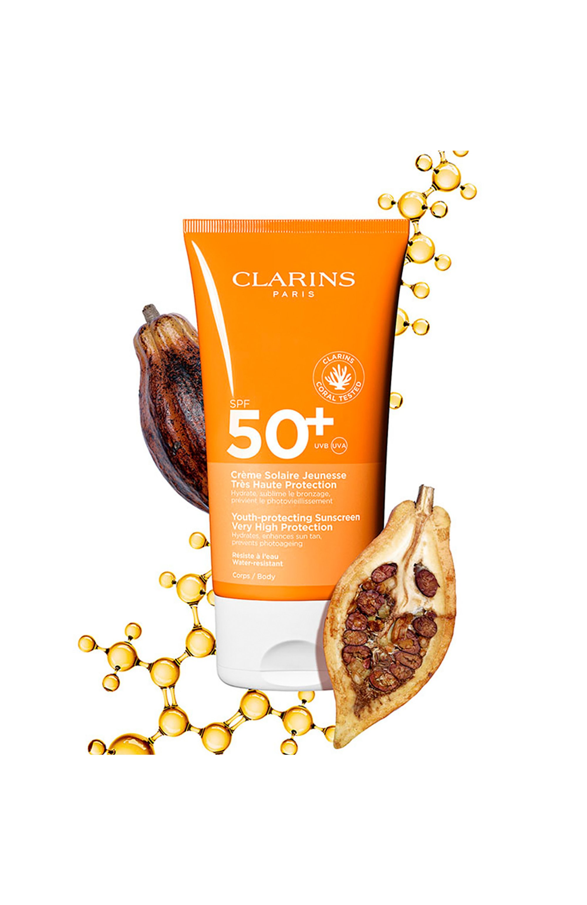 Солнцезащитный крем для тела sun care spf50+ (150ml) CLARINS, арт. 80111689, фото 4