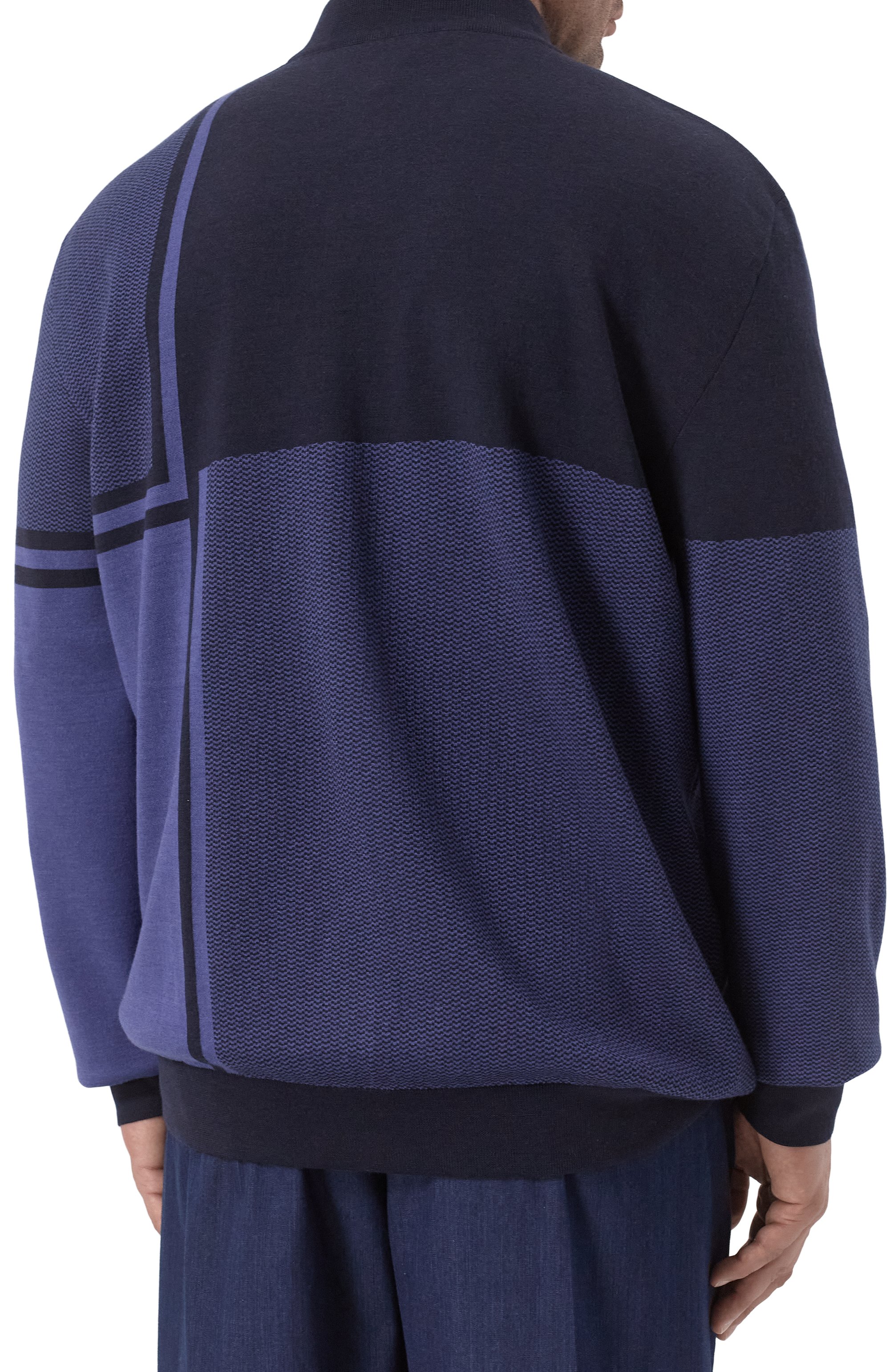 Кардиган из шерсти и шелка ZILLI, арт. JSS003M0240VZDTB0/64, фото 4