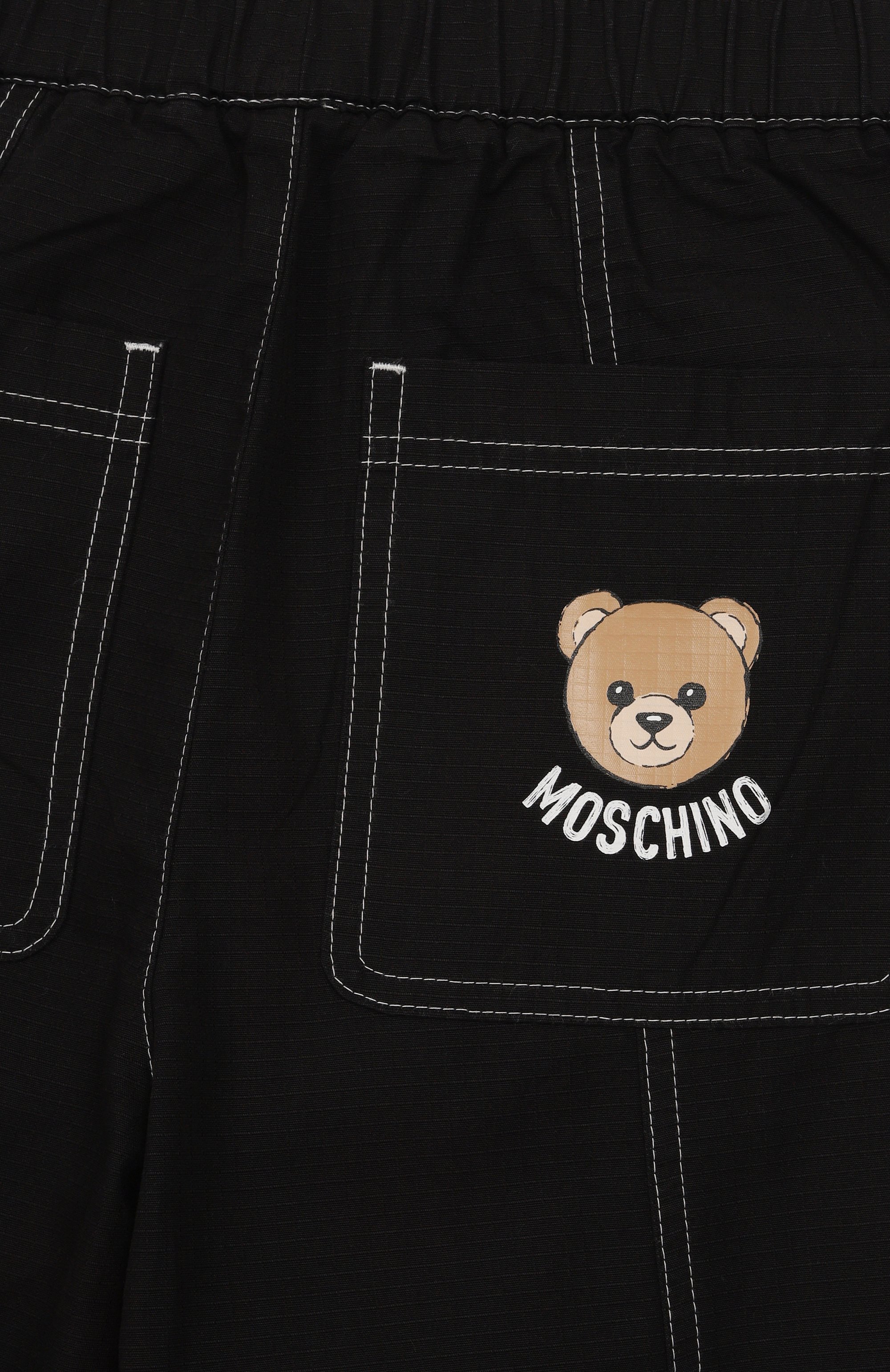 Хлопковые брюки-карго MOSCHINO, арт. HUP08J/LZA24/10-14, фото 3
