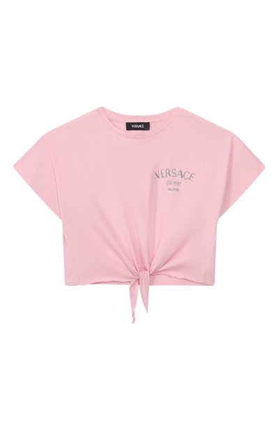 Хлопковая футболка VERSACE, арт. 1018184/1A13083/8A-14A