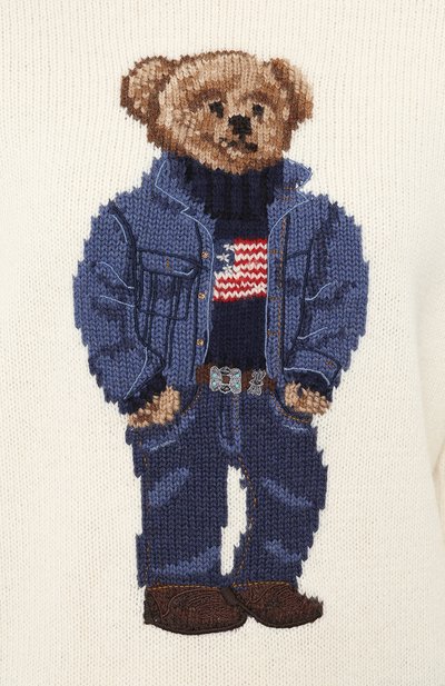 Шерстяной пуловер с вышитым принтом POLO RALPH LAUREN, арт. 211719648, фото 5