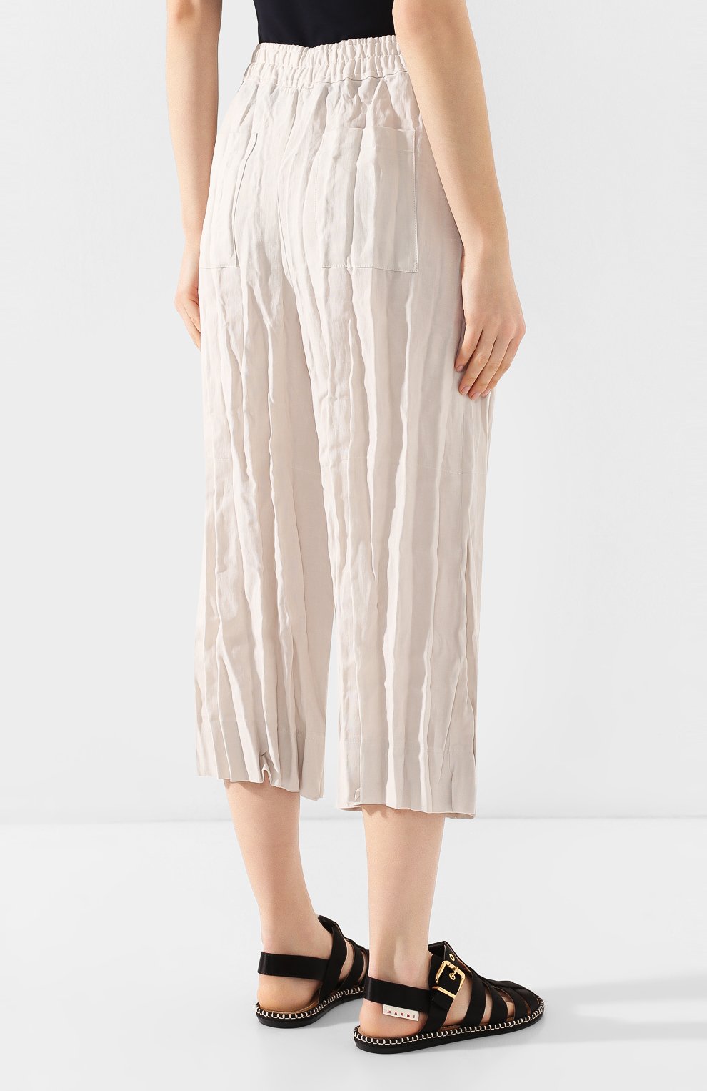 Льняные брюки ACNE STUDIOS бежевого цвета по цене 47350 руб., арт. AK0222/W, фото 4 Льняные брюки ACNE STUDIOS, арт. AK0222/W, фото 4