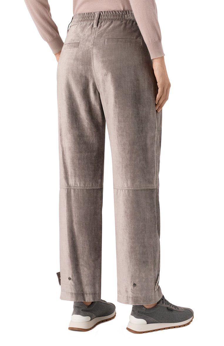 Бархатные брюки BRUNELLO CUCINELLI, арт. MD581P8808, фото 1