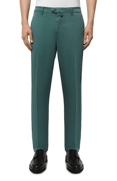 Брюки KITON бирюзового цвета по цене 93300 руб., арт. UFPPEK0607D, фото 3 Брюки KITON, арт. UFPPEK0607D, фото 3