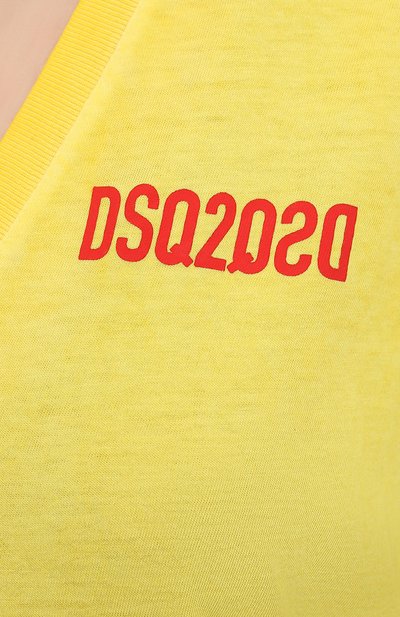 Хлопковая футболка DSQUARED2,  арт. S75GD0165/S21600, фото 5
