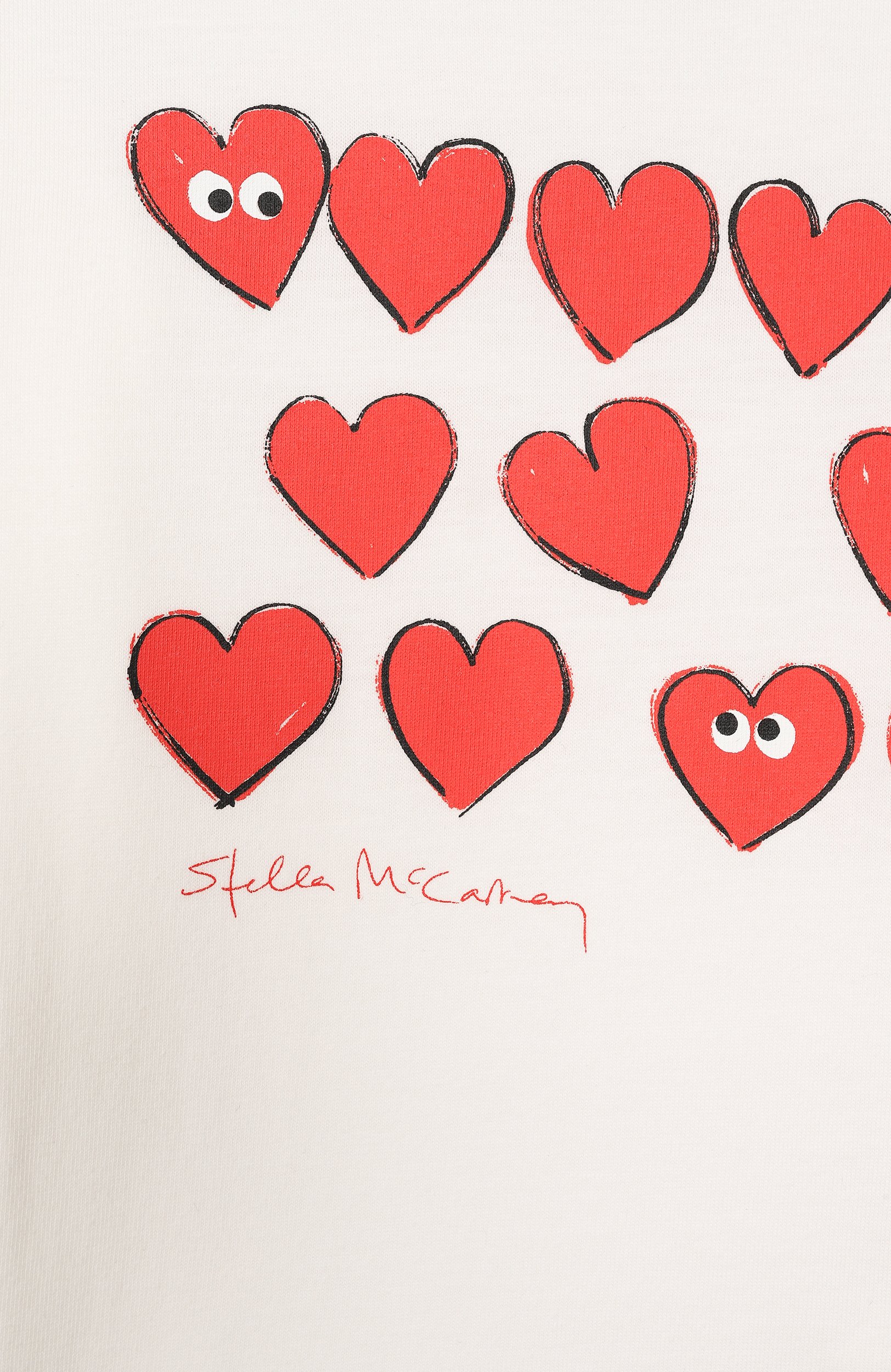 Хлопковый лонгслив STELLA MCCARTNEY молочного цвета по цене 6960 руб., арт. TZ8060, фото 3 Хлопковый лонгслив STELLA MCCARTNEY, арт. TZ8060, фото 3
