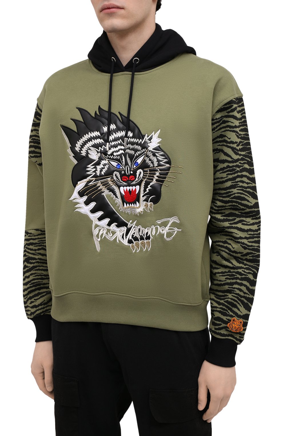 【fuumii】 Мужской хаки хлопковое худи kenzo x kansai yamamoto KENZO купить в