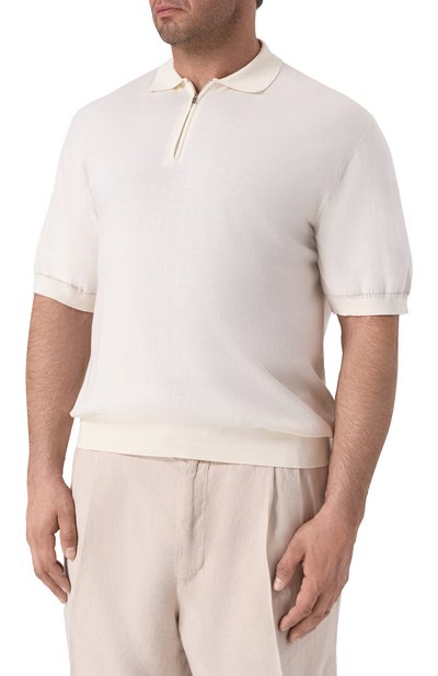 Поло изо льна и хлопка CORTIGIANI, арт. 2A9107, фото 3