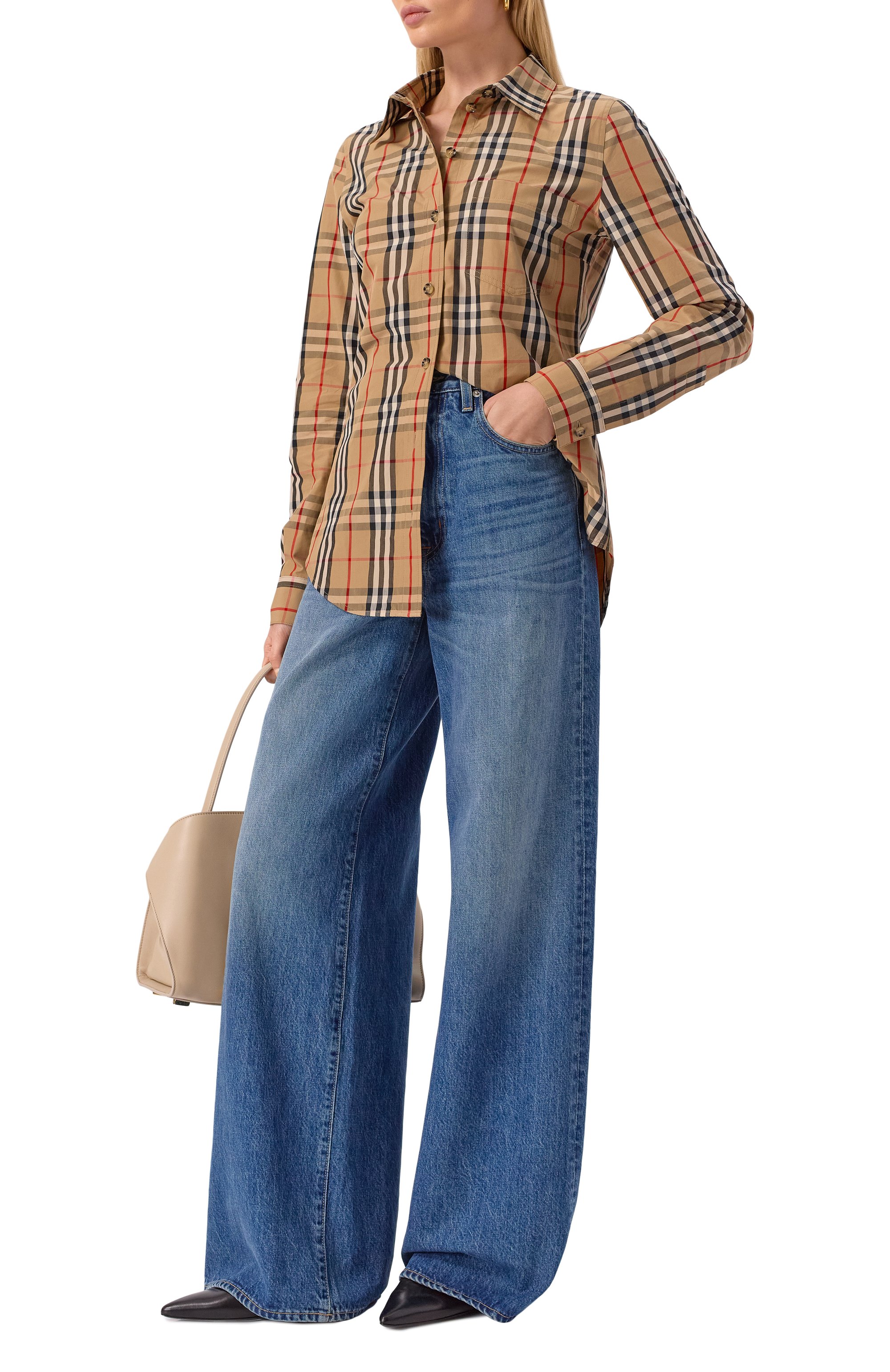 Хлопковая рубашка BURBERRY, арт. 8111847, фото 2