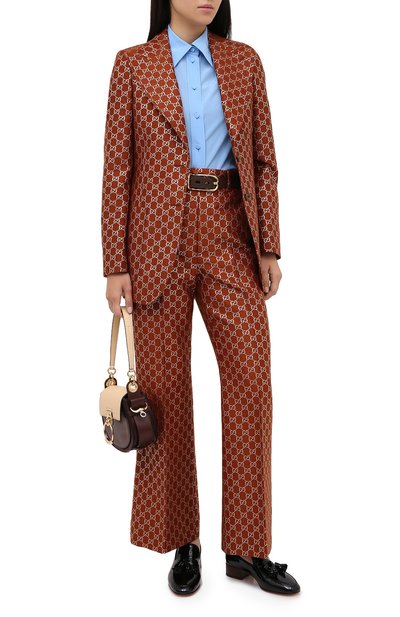Брюки из шерсти и шелка GUCCI, арт. 627877/ZAD7L, фото 2