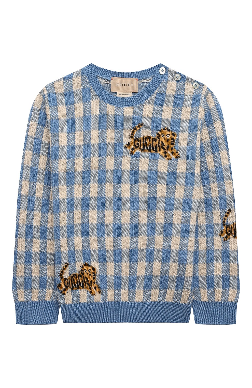 Хлопковый пуловер GUCCI, арт. 763945/XKDS0, фото 1