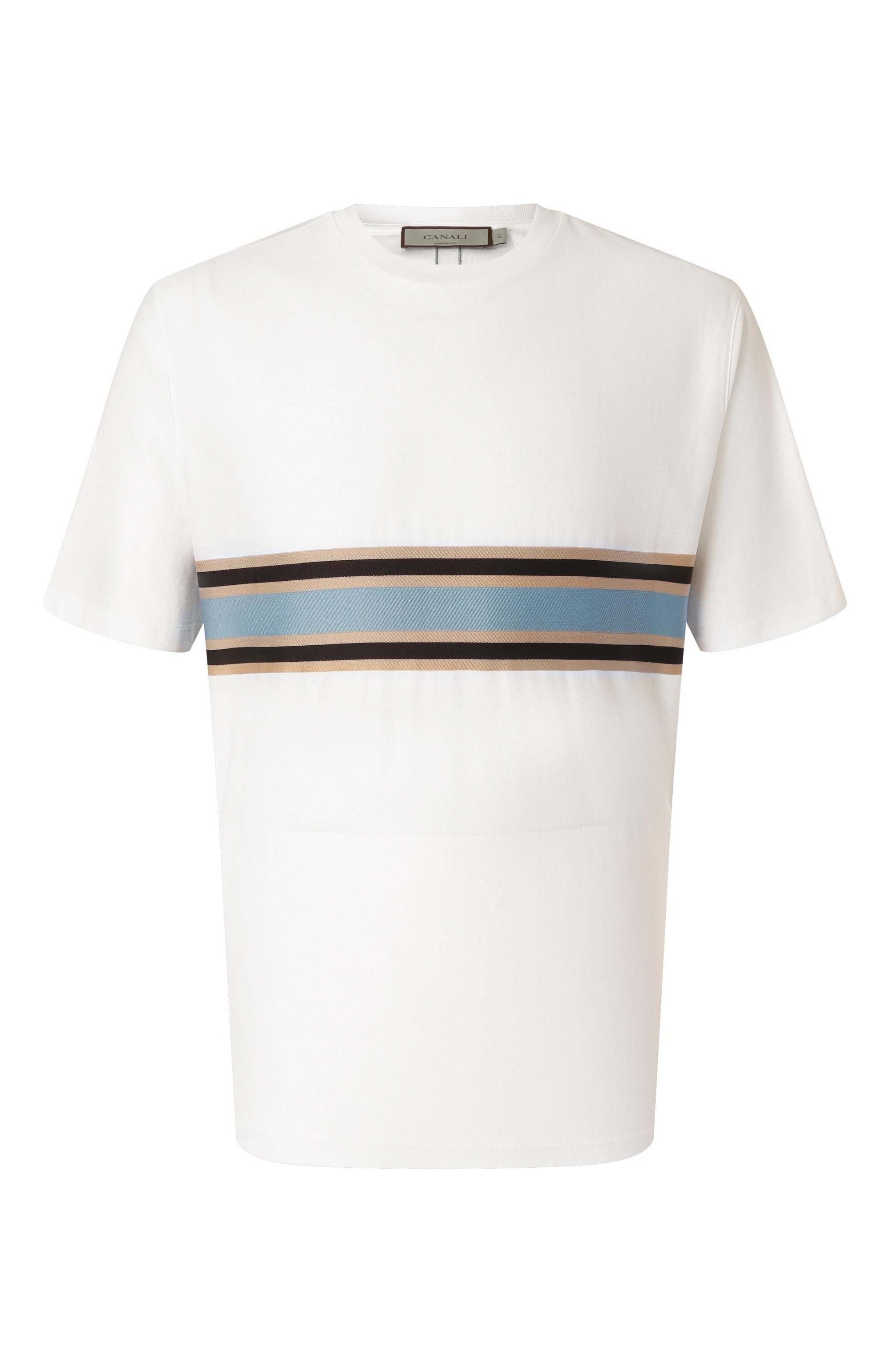 Хлопковая футболка CANALI, арт. T0876P/MJ02252, фото 1