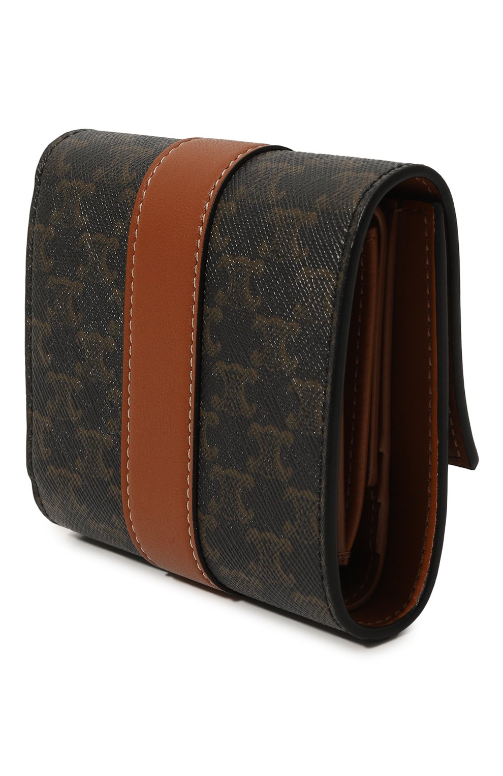 Портмоне CELINE коричневого цвета по цене 59050 руб., арт. 10D572BZ9, фото 2 Портмоне CELINE, арт. 10D572BZ9, фото 2