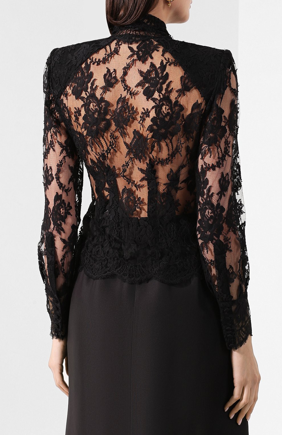 Хлопковая блузка DOLCE & GABBANA, арт. F5L51T/HLMQJ, фото 4