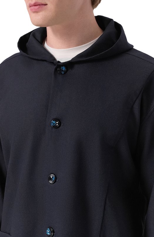 Шерстяная рубашка Kiton UMCLUCAK0124G05 Синий  UMCLUCAK0124G05 Фото 5