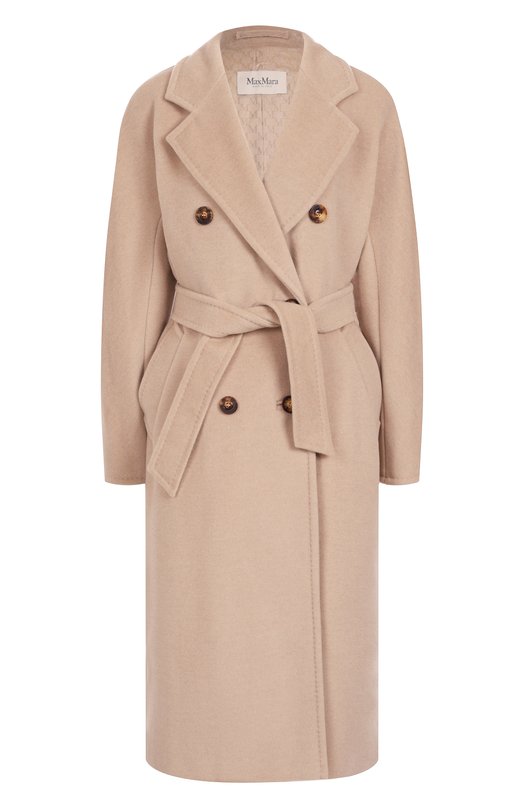 Пальто из шерсти и кашемира Max Mara MADAME Бежевый MADAME