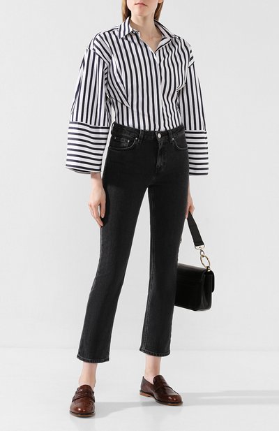 Джинсы TOTEME серого цвета по цене 14500 руб., арт. STRAIGHT DENIM 32 193-233-743, фото 2 Джинсы TOTEME, арт. STRAIGHT DENIM 32 193-233-743, фото 2