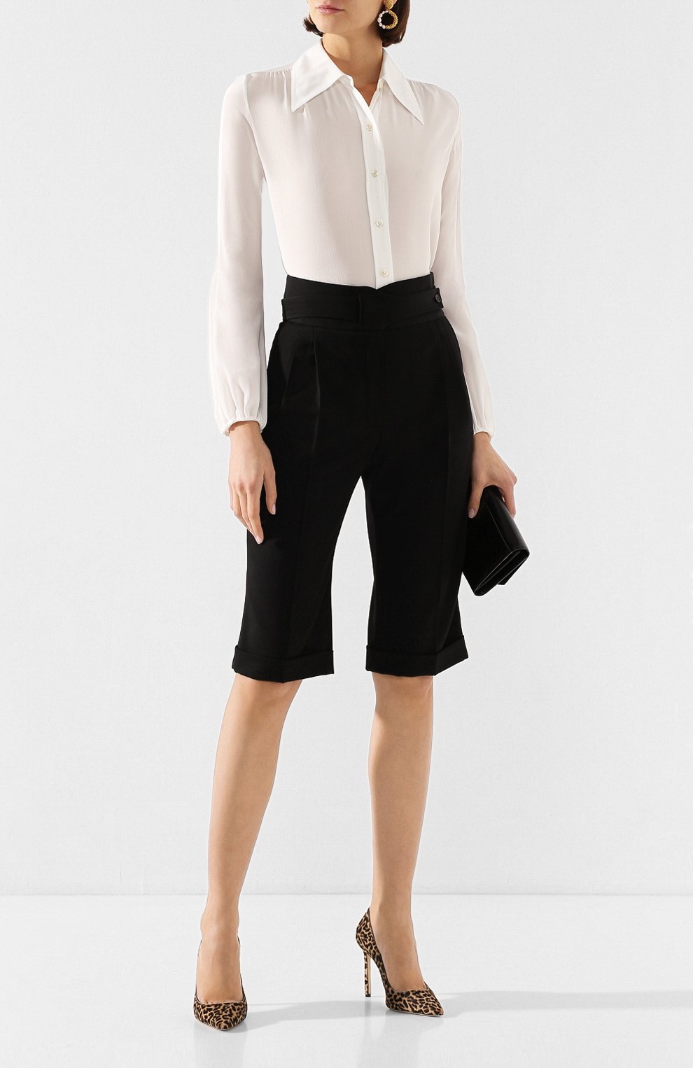 Шелковая рубашка SAINT LAURENT, арт. 622778/Y100W, фото 2