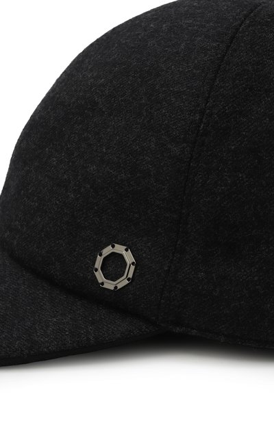 Шерстяная бейсболка STEFANO RICCI темно-серого цвета по цене 68250 руб., арт. MCV54TX34E/W0036R, фото 3 Шерстяная бейсболка STEFANO RICCI, арт. MCV54TX34E/W0036R, фото 3
