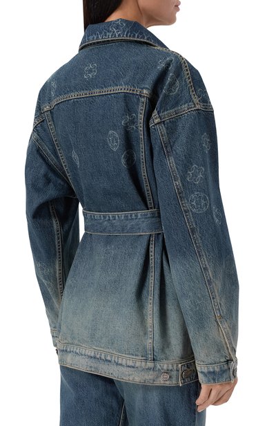 Джинсовая куртка ELIE SAAB темно-синего цвета по цене 264000 руб., арт. J0258/D0003, фото 4 Джинсовая куртка ELIE SAAB, арт. J0258/D0003, фото 4