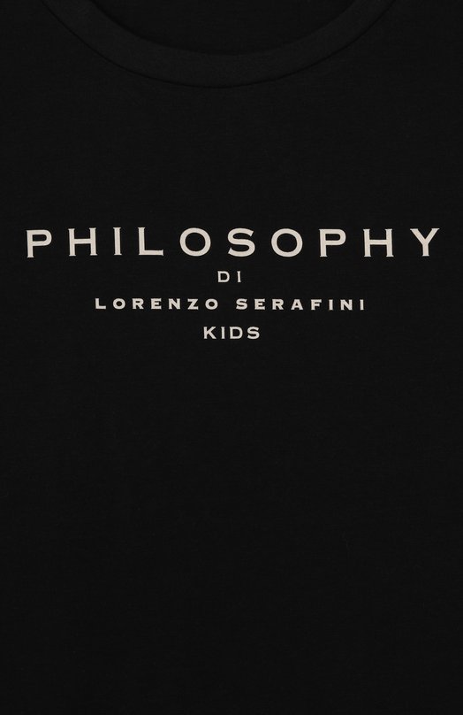 Хлопковая футболка Philosophy di Lorenzo Serafini Kids 3