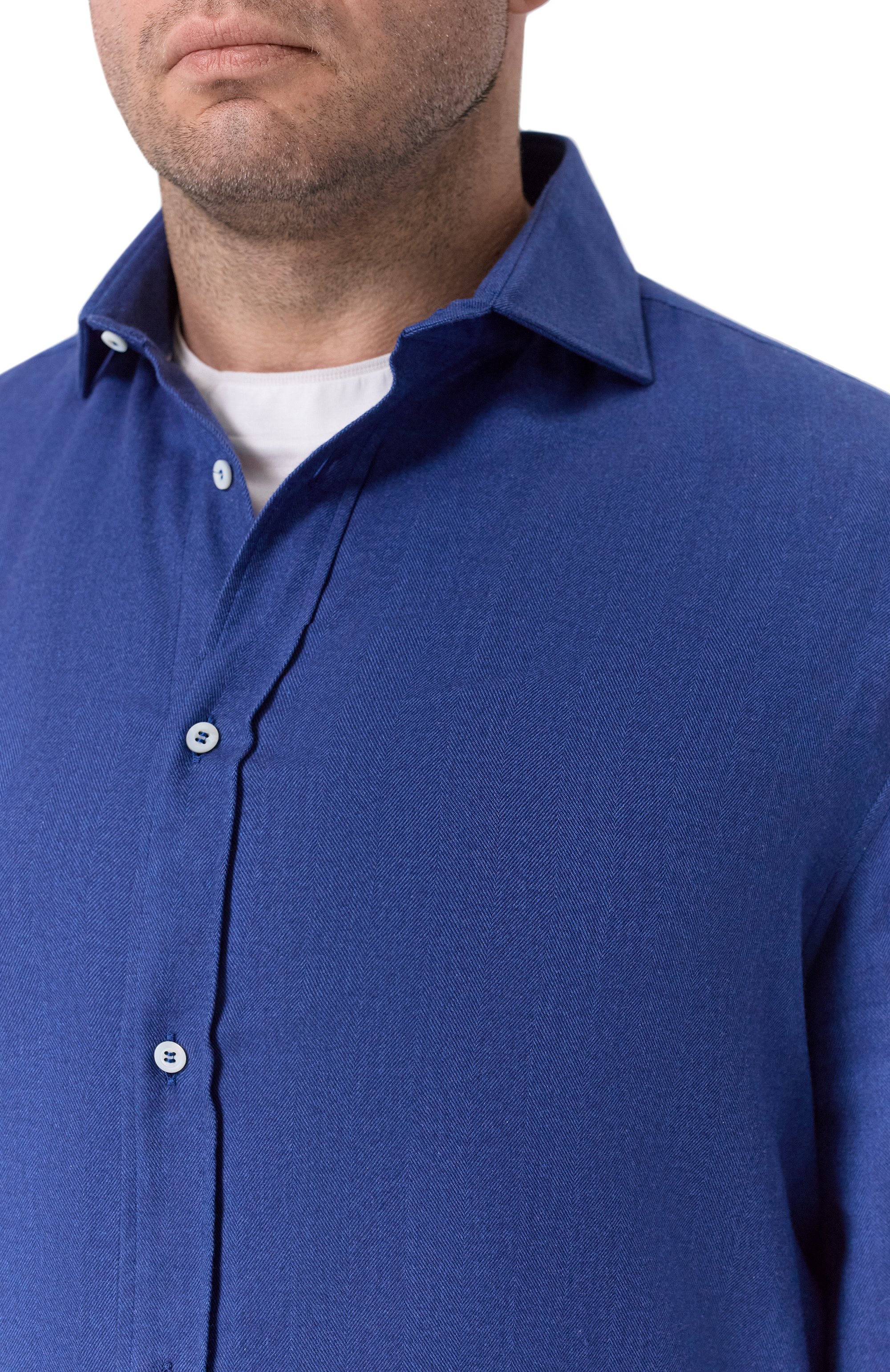 Рубашка из хлопка и лиоцелла BRUNELLO CUCINELLI, арт. MY6370627W, фото 5