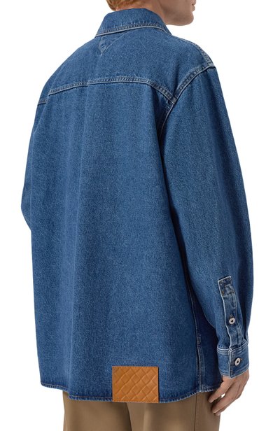 Джинсовая рубашка BOTTEGA VENETA синего цвета по цене 169500 руб., арт. 862579/V69P0, фото 4 Джинсовая рубашка BOTTEGA VENETA, арт. 862579/V69P0, фото 4