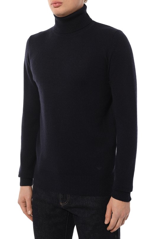 Кашемировая водолазка Emporio Armani 8N1M46/1M71Z/0UTLET AW22-23 Синий  8N1M46/1M71Z/0UTLET AW22-23 Фото 3