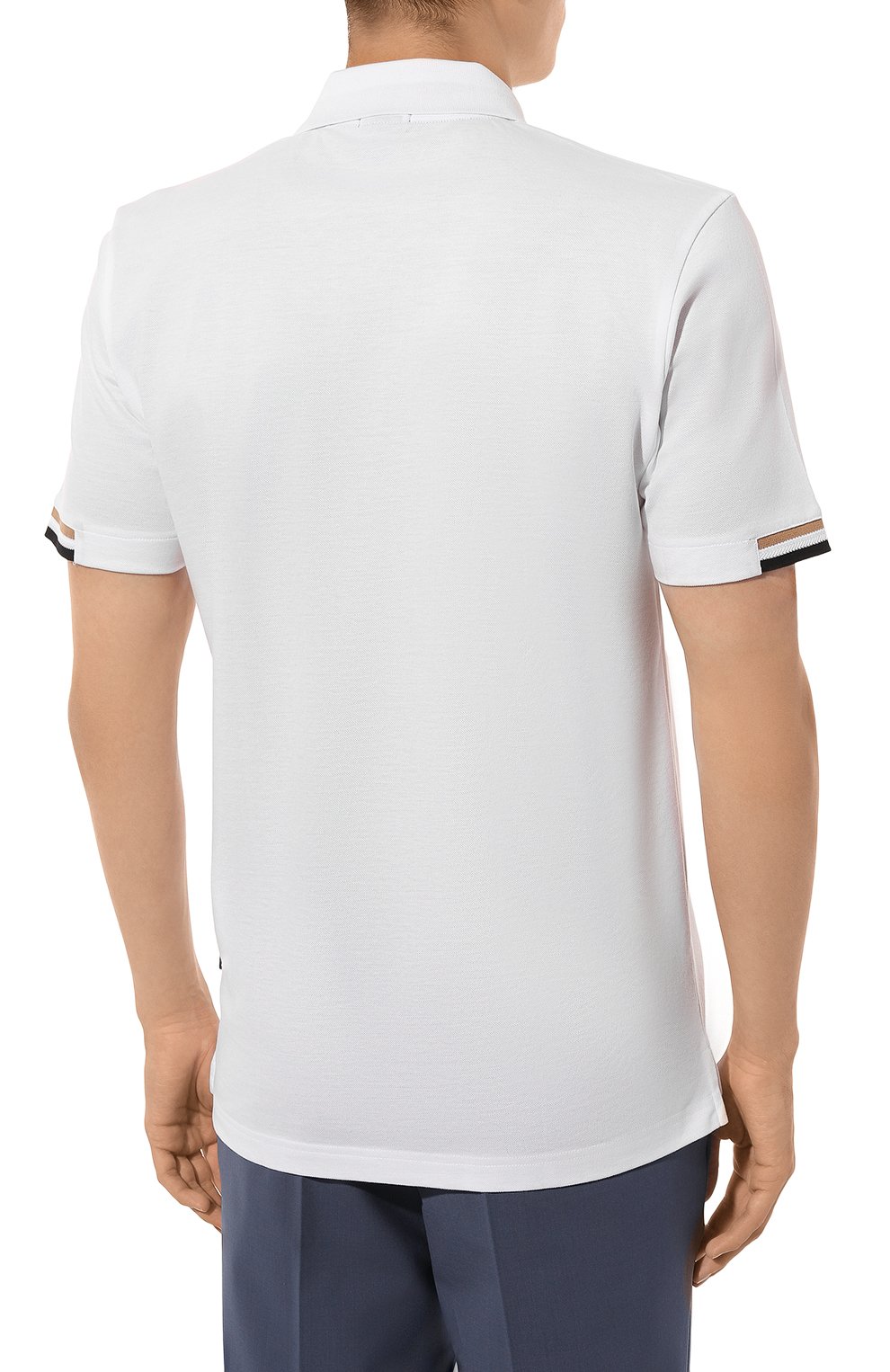 Хлопковое поло BOSS, арт. 50467113, фото 4