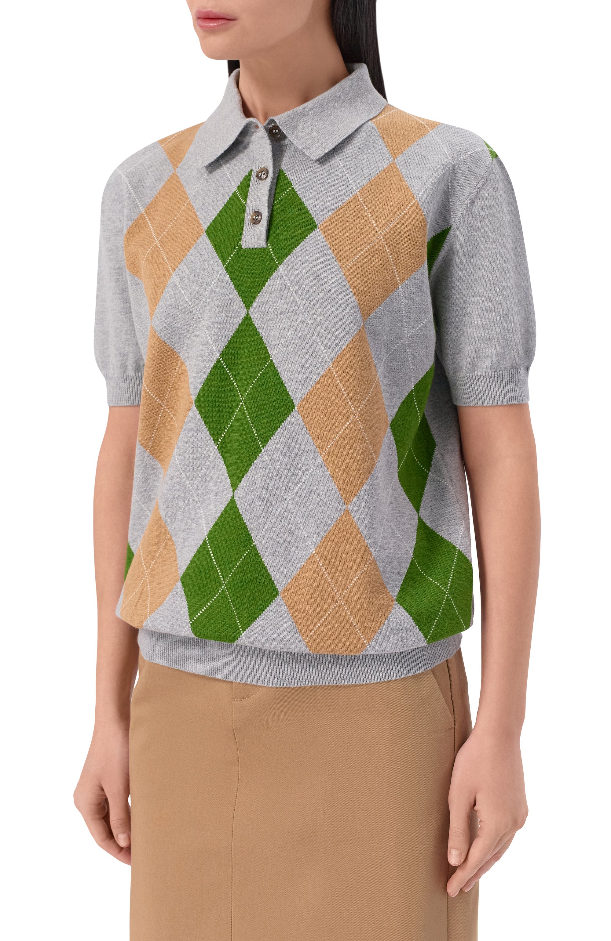 Поло из хлопка и кашемира ADDICTED, арт. AD2601, фото 3