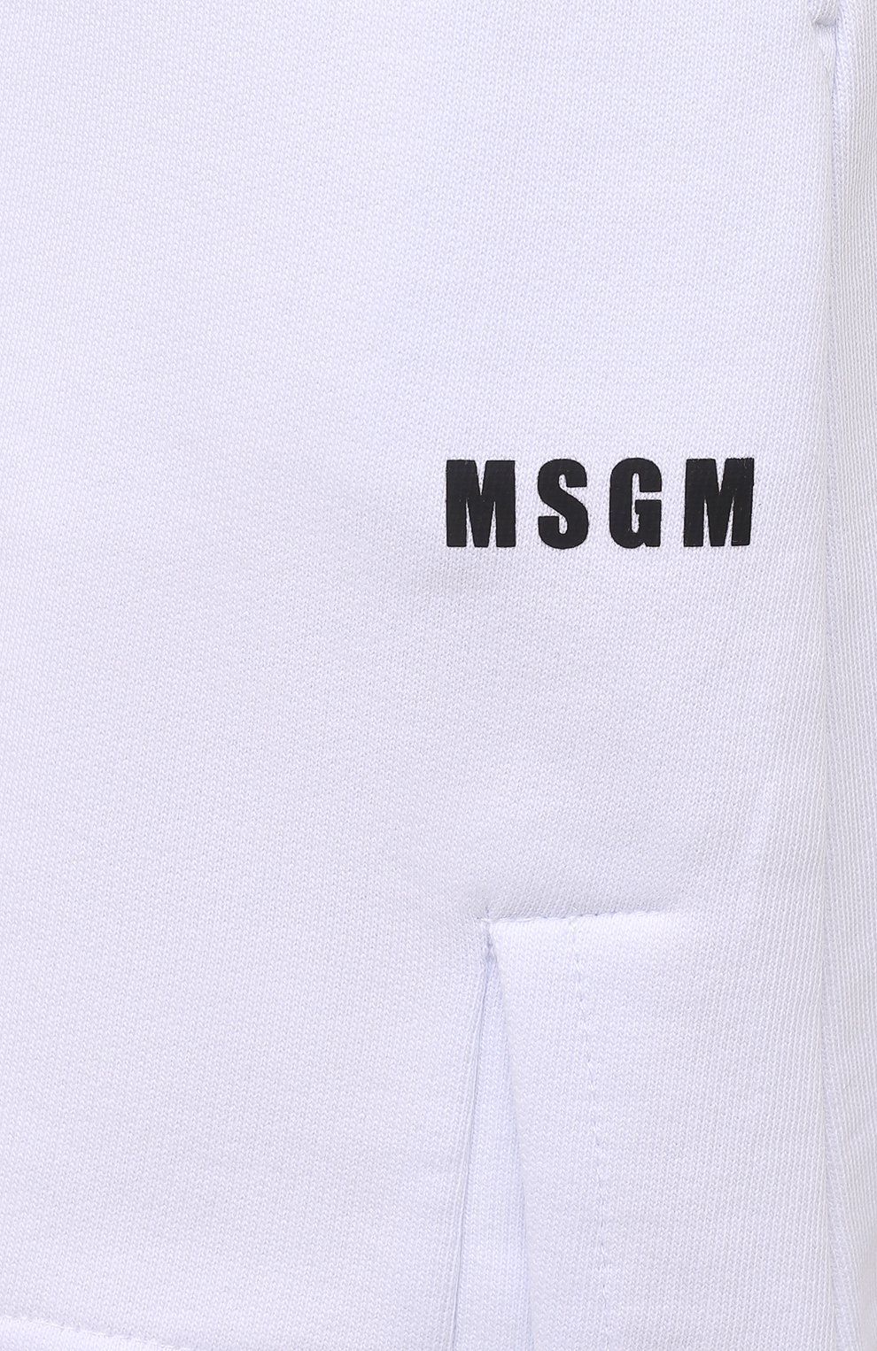 Хлопковые шорты MSGM белого цвета по цене 15600 руб., арт. 3041MDB60 217299, фото 5 Хлопковые шорты MSGM, арт. 3041MDB60 217299, фото 5