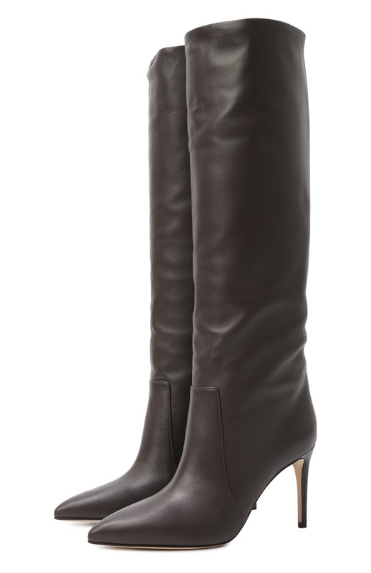 Кожаные сапоги Stiletto 85 Paris Texas PX757/XLTH3 Коричневый PX757/XLTH3