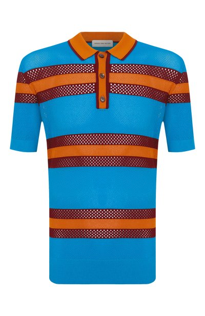 Мужская поло из вискозы DRIES VAN NOTEN, арт. 021218/3701
