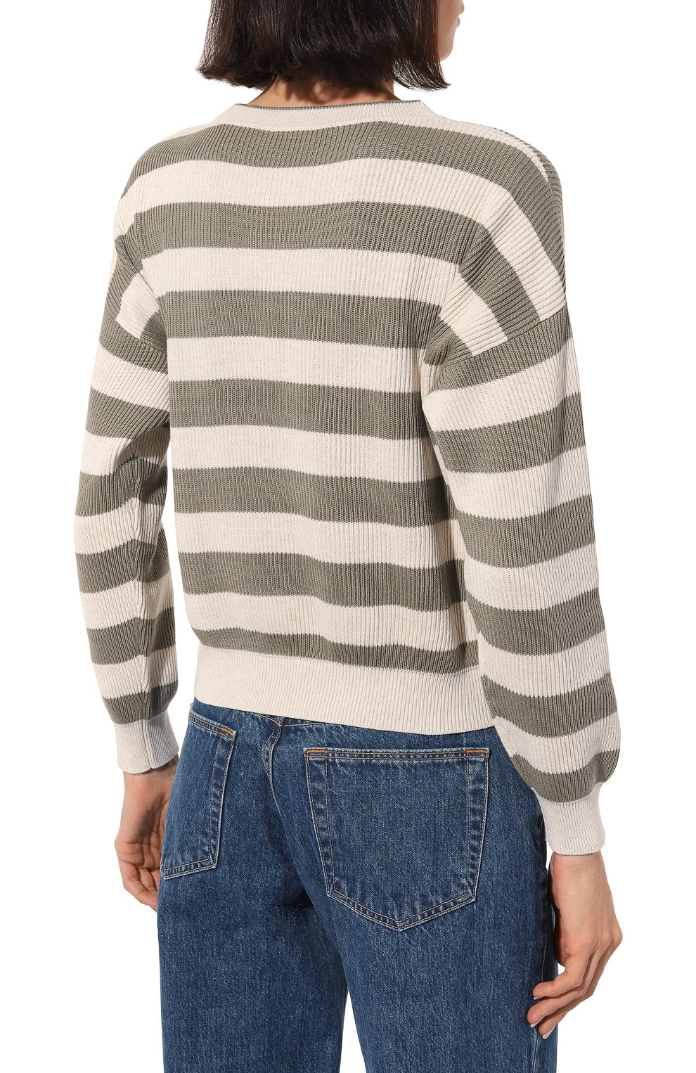 Хлопковый пуловер BRUNELLO CUCINELLI, арт. M1900B1035, фото 4