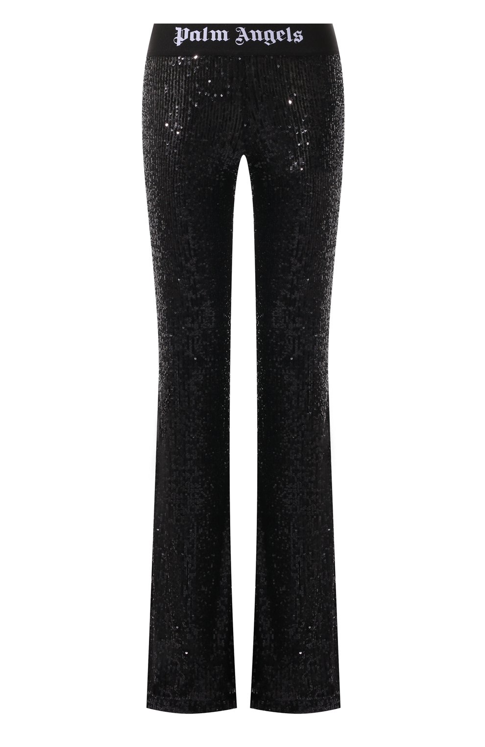Брюки с отделкой пайетками PALM ANGELS, арт. PWCA101F24FAB003, фото 1