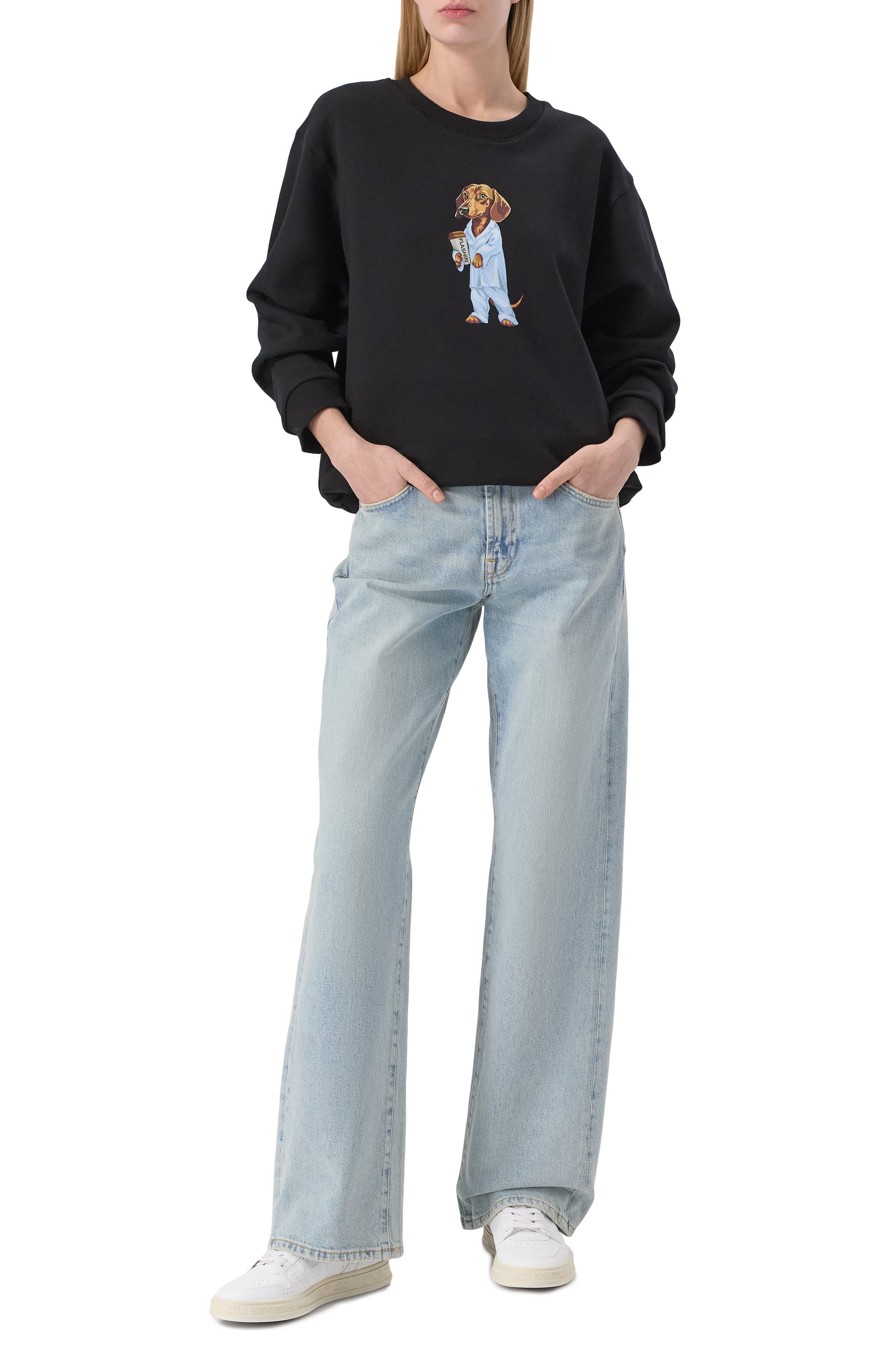 Хлопковый свитшот FLASHIN, арт. FS25SDOT, фото 2