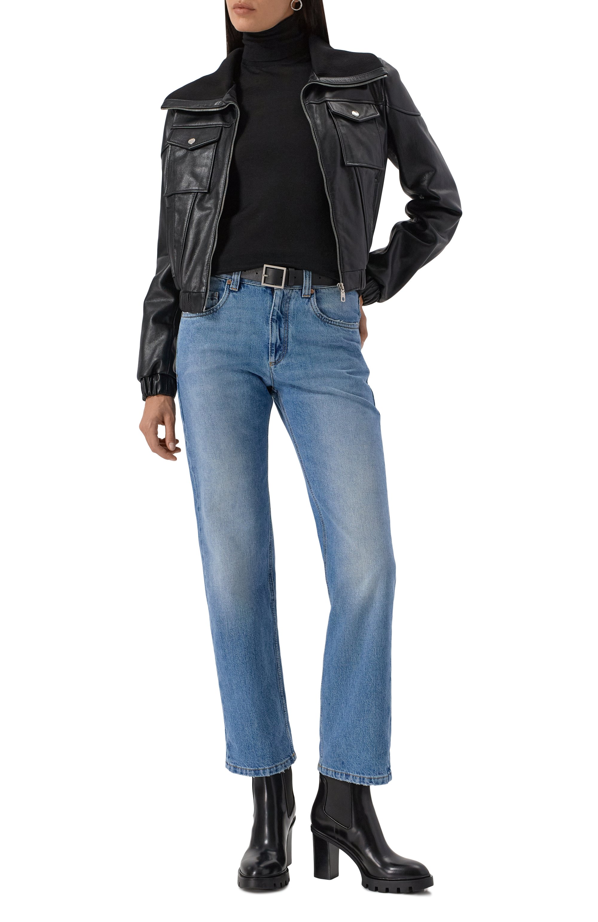 Кожаные ботильоны SANTONI, арт. WTCG59599HL8BUDY, фото 2