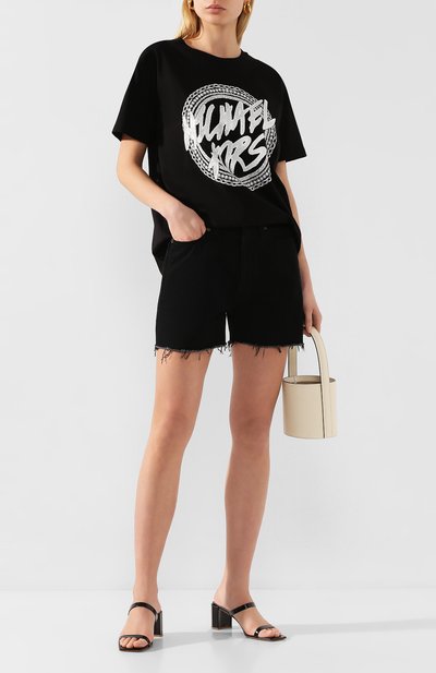 Хлопковая футболка MICHAEL MICHAEL KORS черного цвета по цене 11950 руб., арт. MH95MEU97J, фото 2 Хлопковая футболка MICHAEL MICHAEL KORS, арт. MH95MEU97J, фото 2
