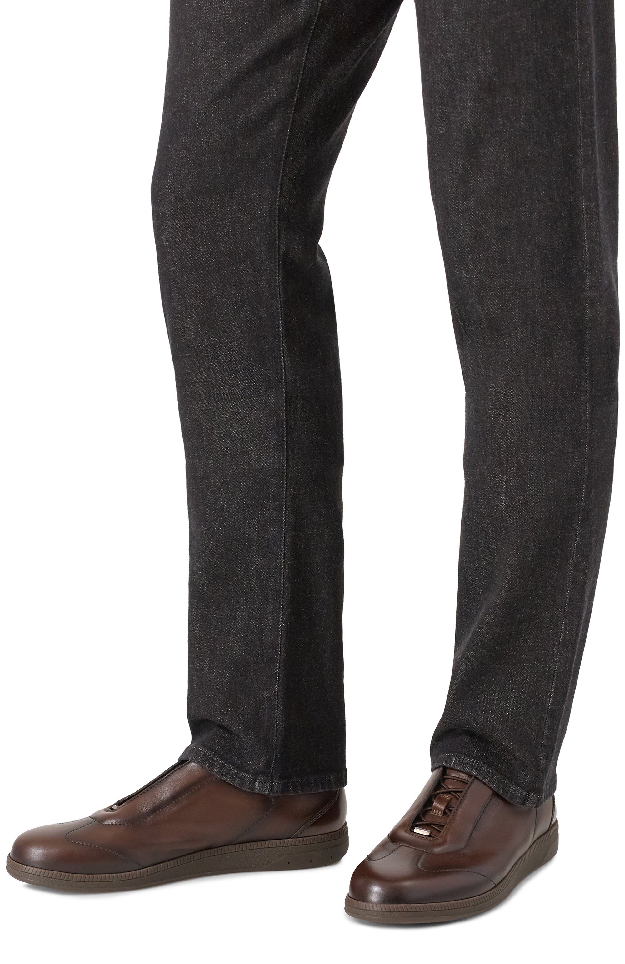 Кожаные кеды dbs-olympic SANTONI, арт. MBPG22109DKTT0IL, фото 3