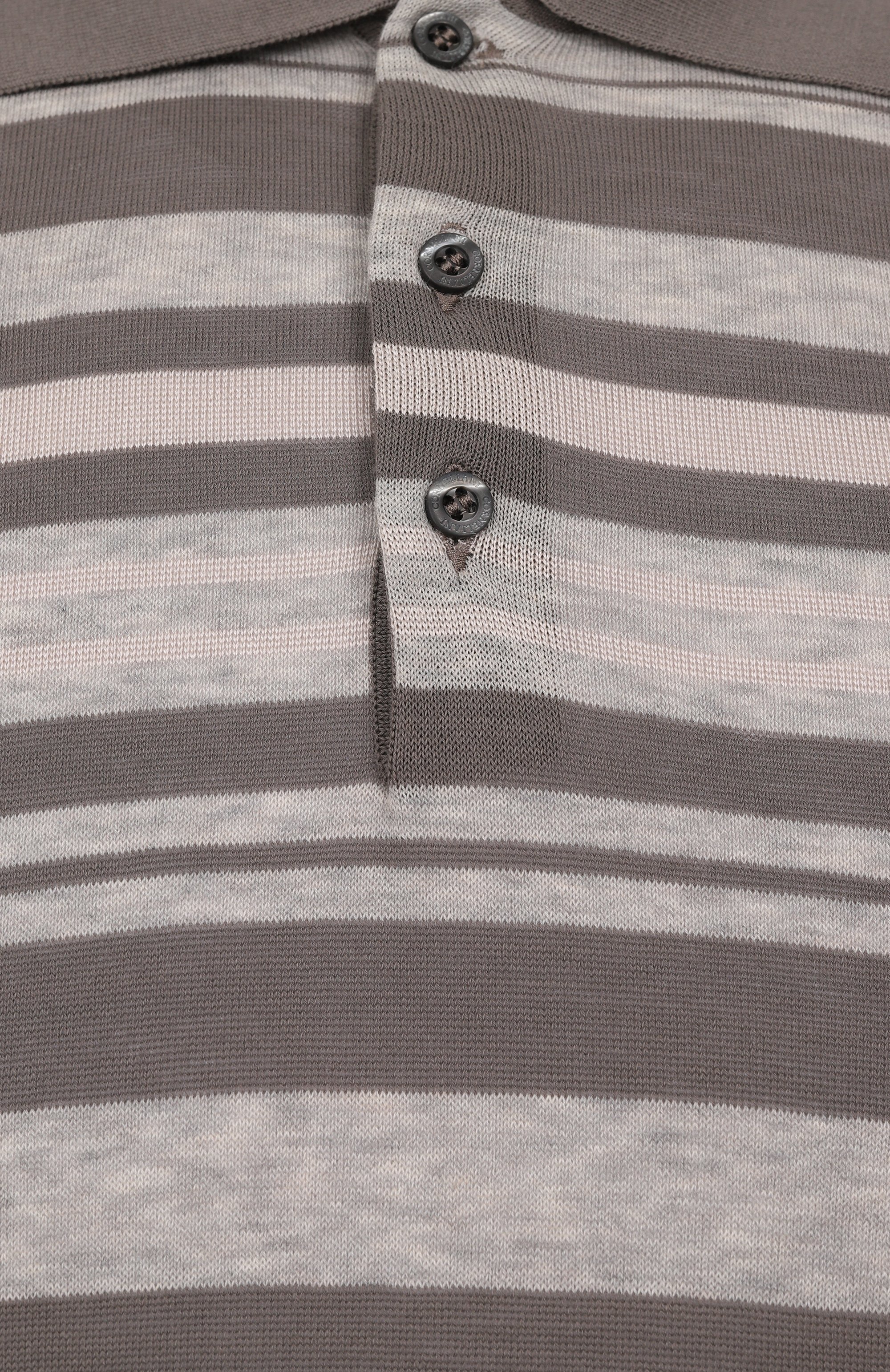 Поло из хлопка и шелка CORNELIANI, арт. 25M524-2525106, фото 6