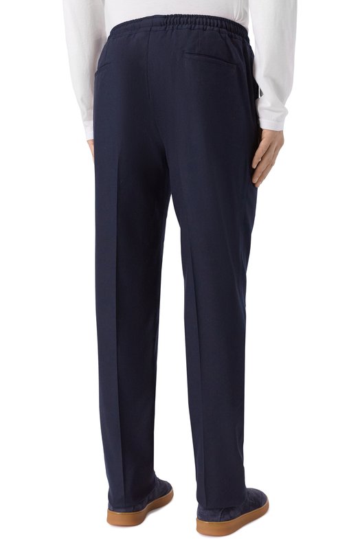 Шерстяные брюки Kiton UPN01K0124G05 Синий  UPN01K0124G05 Фото 4
