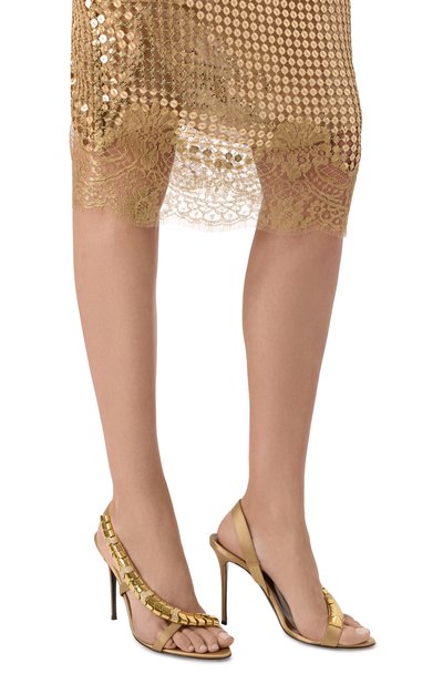 Женские атласные босоножки gz dafne 90 GIUSEPPE ZANOTTI DESIGN, арт. I500016/RAS0 D0PPIAT0
