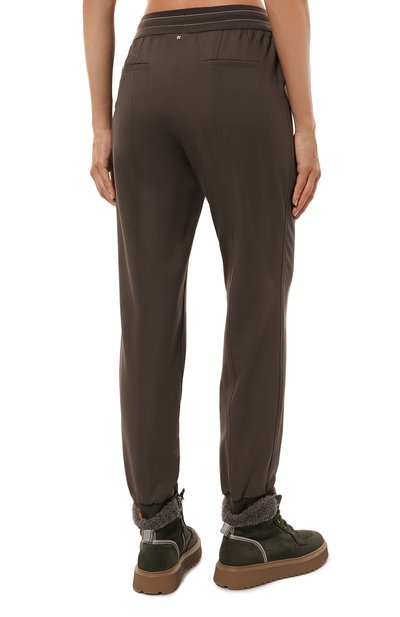 Шерстяные джоггеры LORENA ANTONIAZZI, арт. PA12AA/3180, фото 4