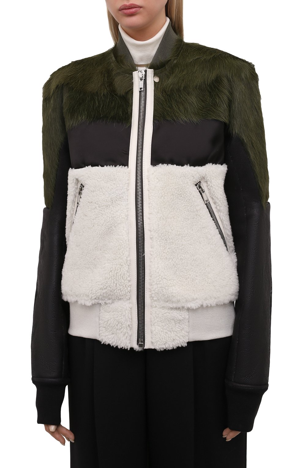 Дубленка RICK OWENS разноцветного цвета по цене 325000 руб., арт. RP02A7734/C0MB03, фото 3 Дубленка RICK OWENS, арт. RP02A7734/C0MB03, фото 3