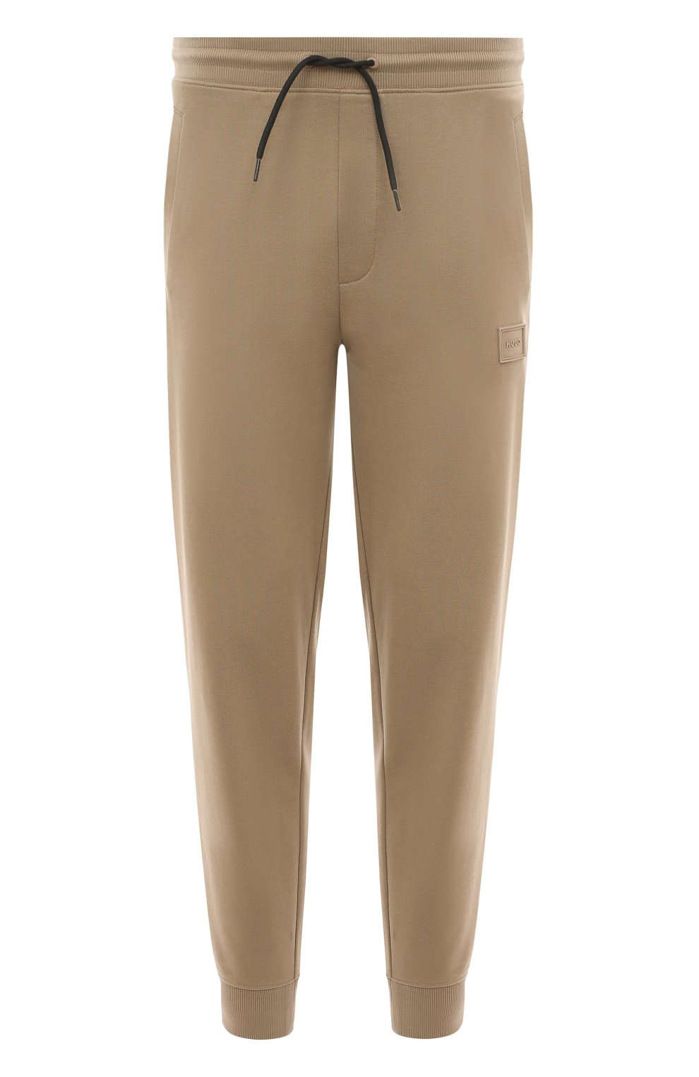 Хлопковые джоггеры HUGO бежевого цвета по цене 11640 руб., арт. 50495722, фото 1 Хлопковые джоггеры HUGO, арт. 50495722, фото 1