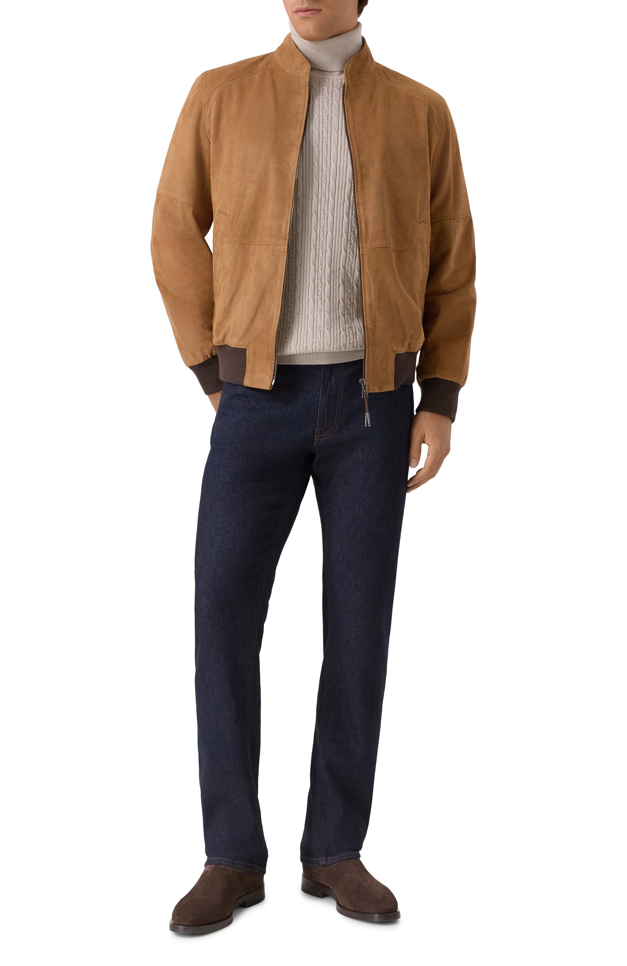 Замшевый бомбер WINDSOR, арт. B0RELL03-L/1300160L, фото 2